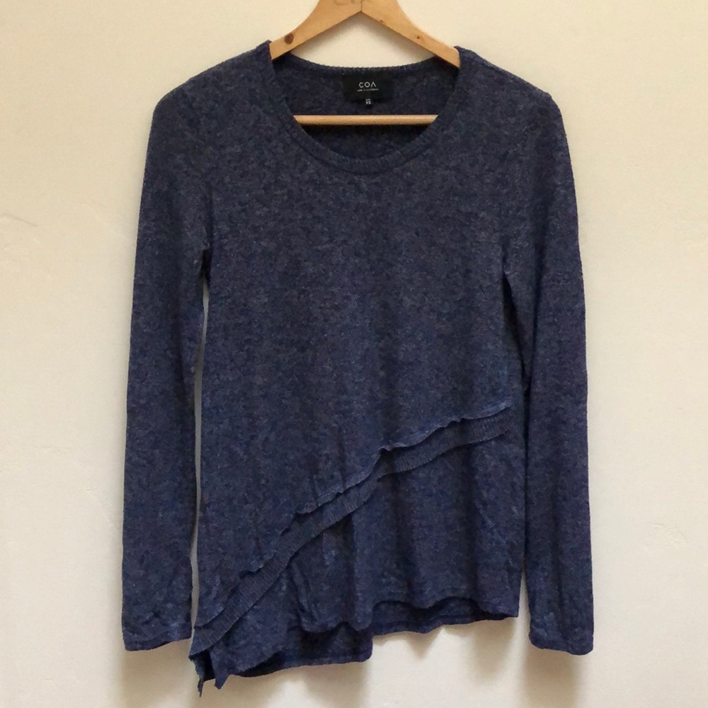 Anthropologie Indigo Asymmetrical Tunic